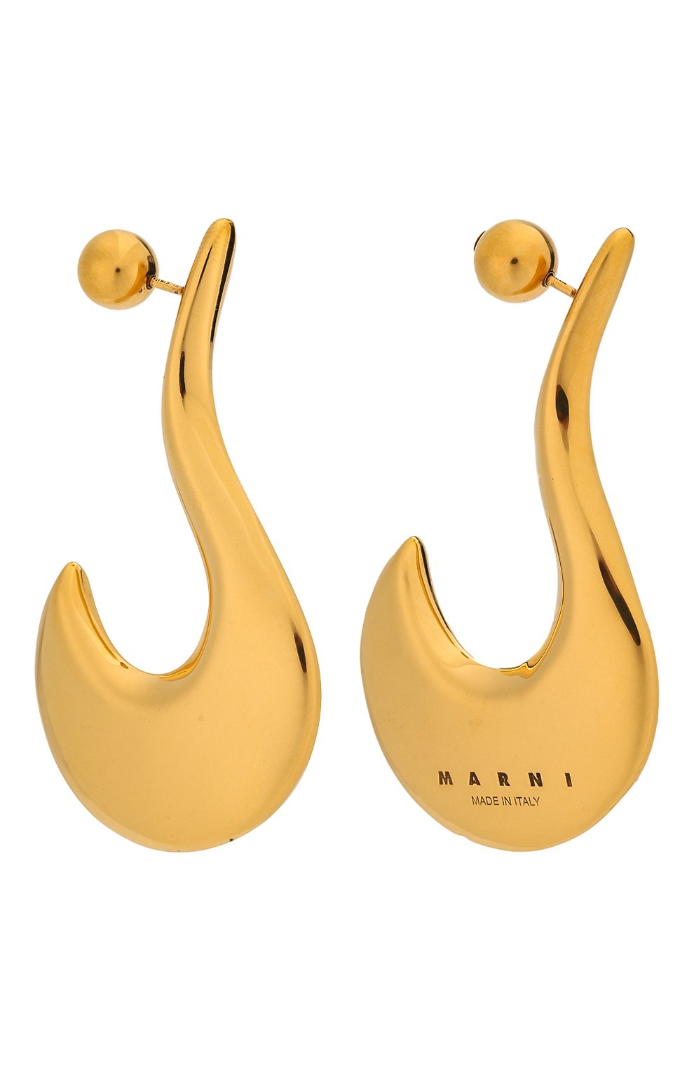 Серьги MARNI золотого цвета по цене 44450 руб., арт. 0RMV0138A0/M2000, фото 3 Серьги MARNI, арт. 0RMV0138A0/M2000, фото 3