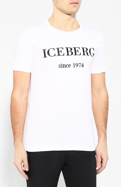 Хлопковая футболка ICEBERG, арт. 19E I1P0/F014/6331, фото 3