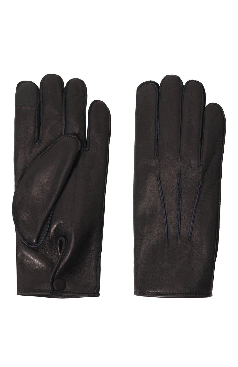 Кожаные перчатки oscar AGNELLE темно-синего цвета по цене 21400 руб., арт. 0SCAR, фото 2 Кожаные перчатки oscar AGNELLE, арт. 0SCAR, фото 2