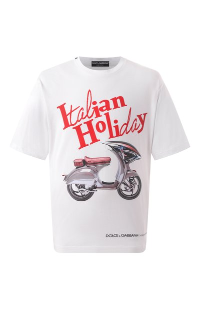 Мужская хлопковая футболка DOLCE & GABBANA, арт. G8PN9T/G704S