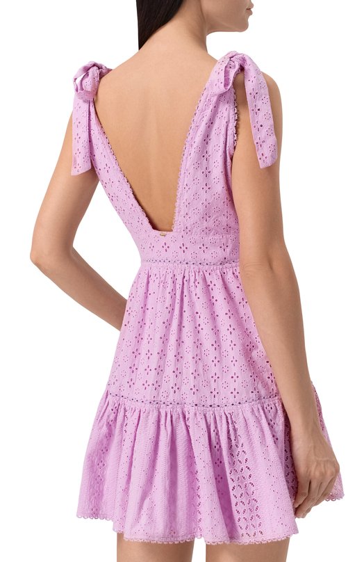 Хлопковое платье Poupette St Barth WR4R25N0LC5 Розовый  WR4R25N0LC5 Фото 4