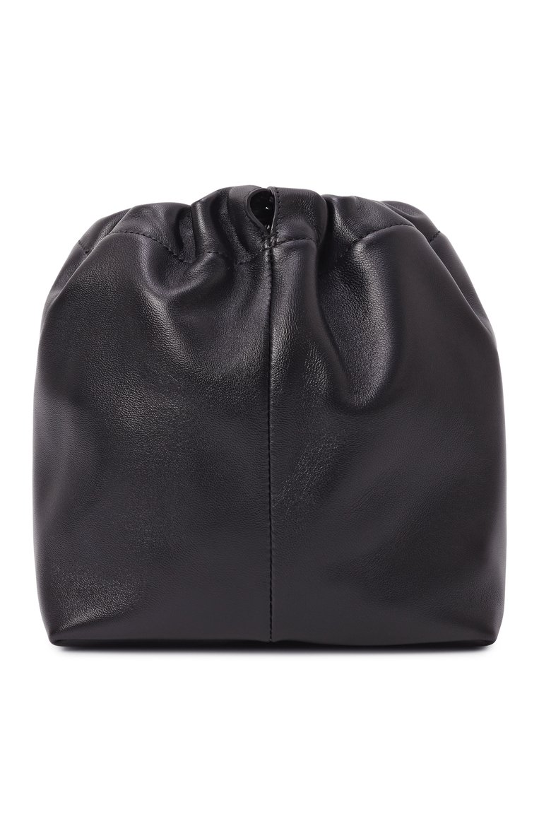 Женская сумка dumpling JIL SANDER черного цвета, арт. J07WG0027/P7365 | Фото 4 (Размер: small; Материал сплава: Проставлено; Драгоценные камни: Проставлено; Материал: Натуральная кожа)