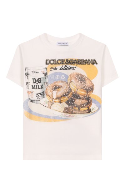 Хлопковая футболка DOLCE & GABBANA, арт. L5JTNJ/G7P1N