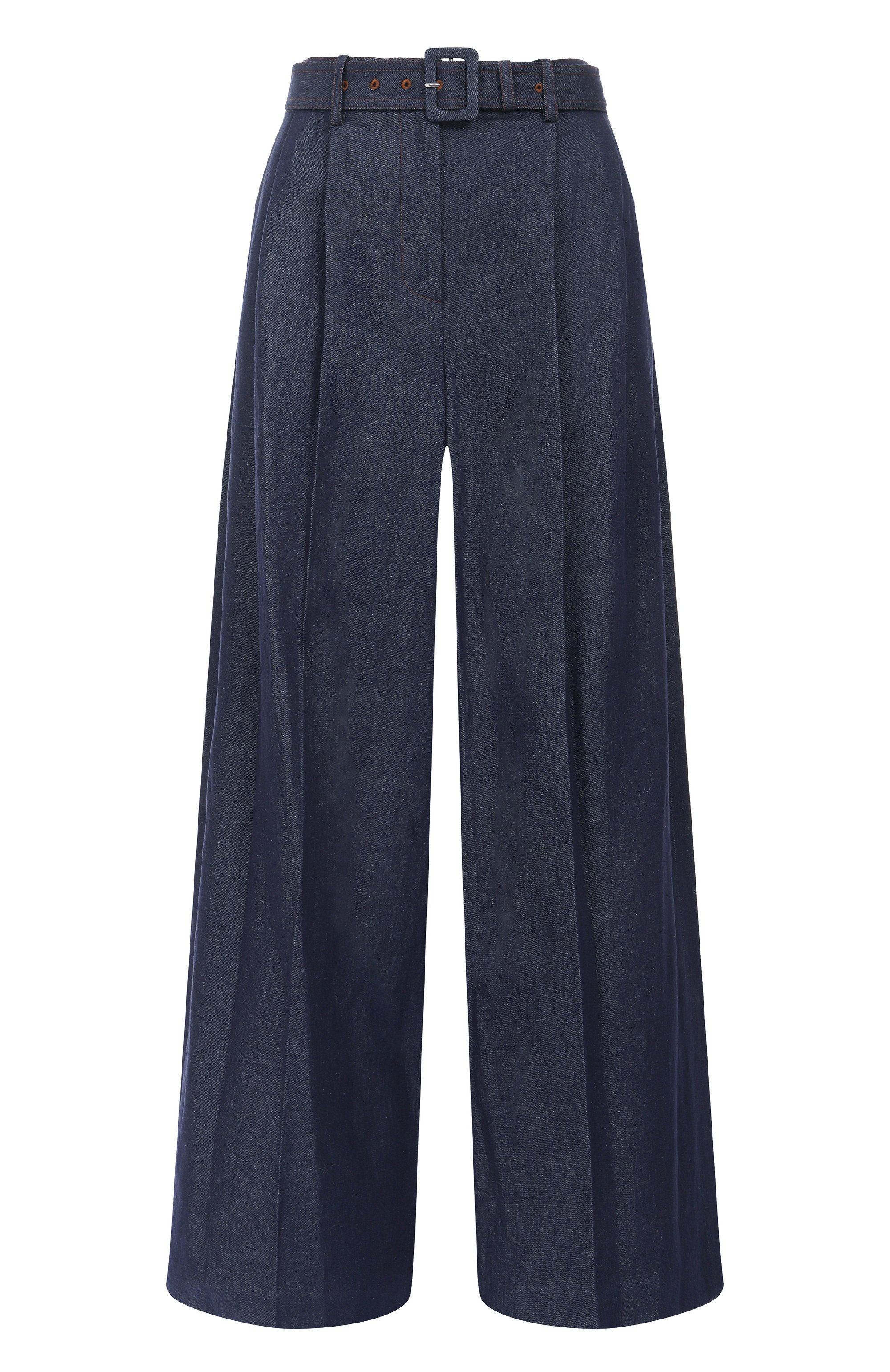 Брюки JUUN.J темно-синего цвета по цене 65200 руб., арт. JW5321W06P, фото 1 Брюки JUUN.J, арт. JW5321W06P, фото 1