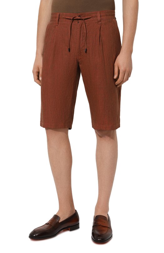 Льняные шорты Stefano Ricci MFT4102121/L0005Q Коричневый  MFT4102121/L0005Q Фото 3