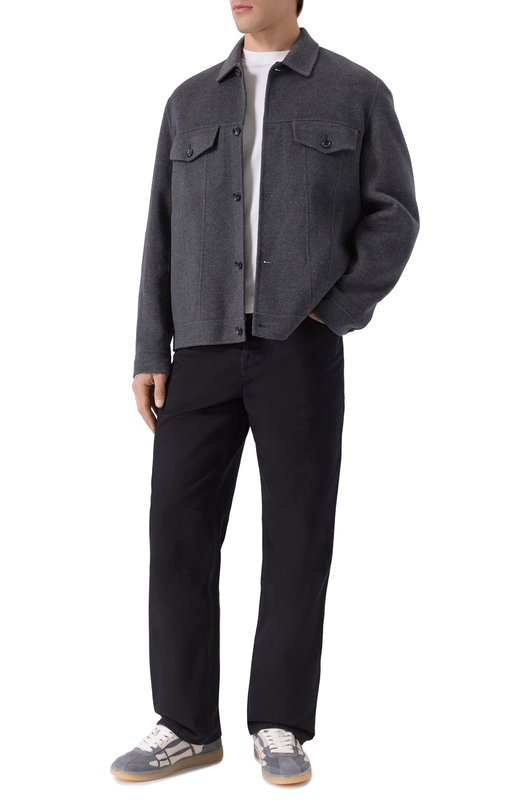 Замшевые кеды Pacific Bones Amiri AMF0SR1176 Серый  AMF0SR1176 Фото 2