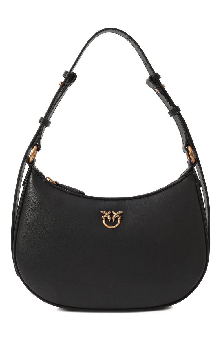 Женская сумка half moon love mini PINKO черного цвета, арт. 102790/A0F1 | Фото 1 (Размер: mini; Материал: Натуральная кожа)