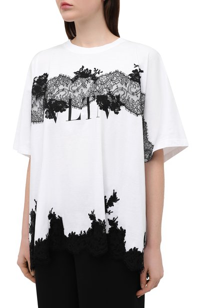 Хлопковая футболка VALENTINO, арт. VB3MG11B66C, фото 3