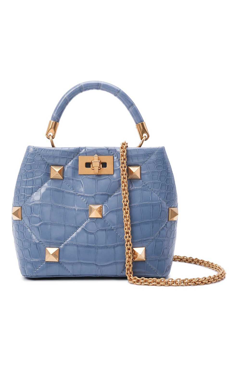 Сумка roman stud small из кожи аллигатора VALENTINO, арт. WW2B0I97/SXY/AMIS, фото 6