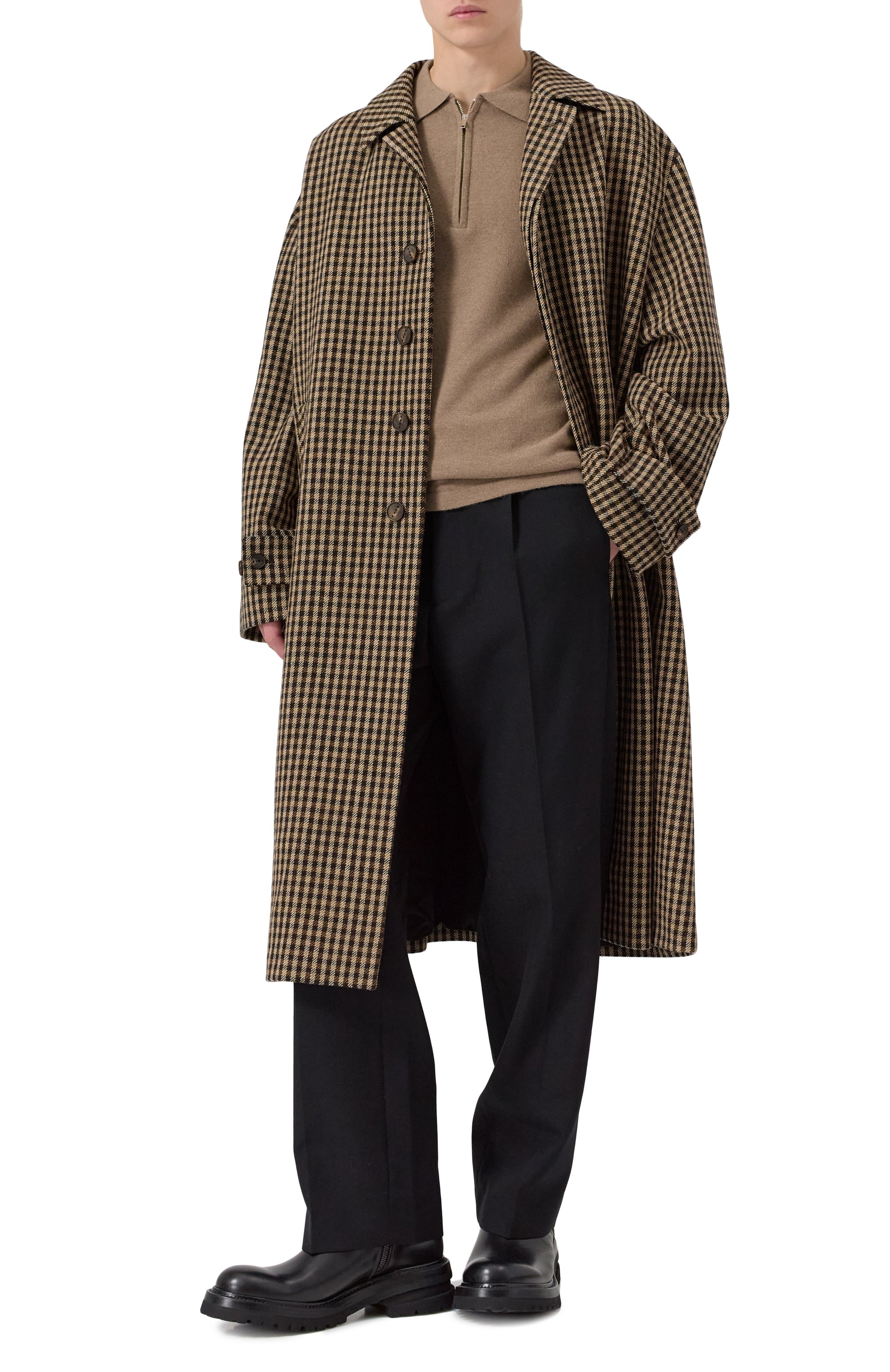 Шерстяное пальто HEVO, арт. BAIADELM0NAC0 Q/I732, фото 2