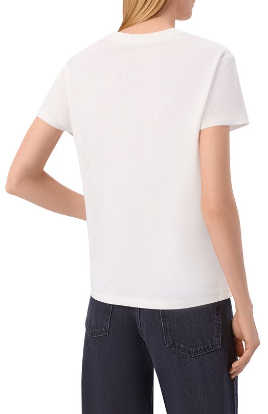 Хлопковая футболка Zadig and Voltaire JWTS02858 Белый  JWTS02858 Фото 4