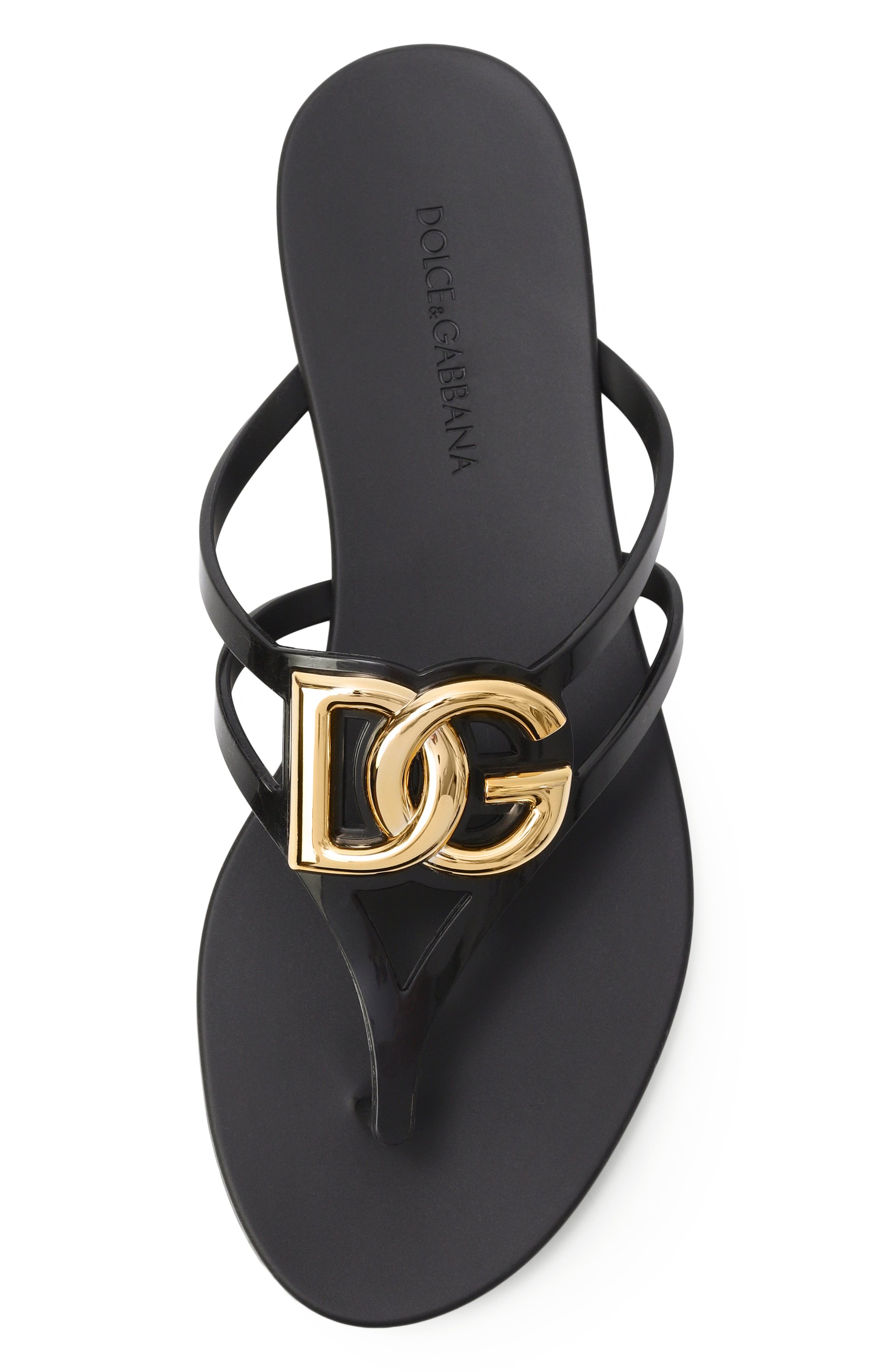 Шлепанцы DOLCE & GABBANA черного цвета по цене 38800 руб., арт. CW2418/AY817, фото 6 Шлепанцы DOLCE & GABBANA, арт. CW2418/AY817, фото 6