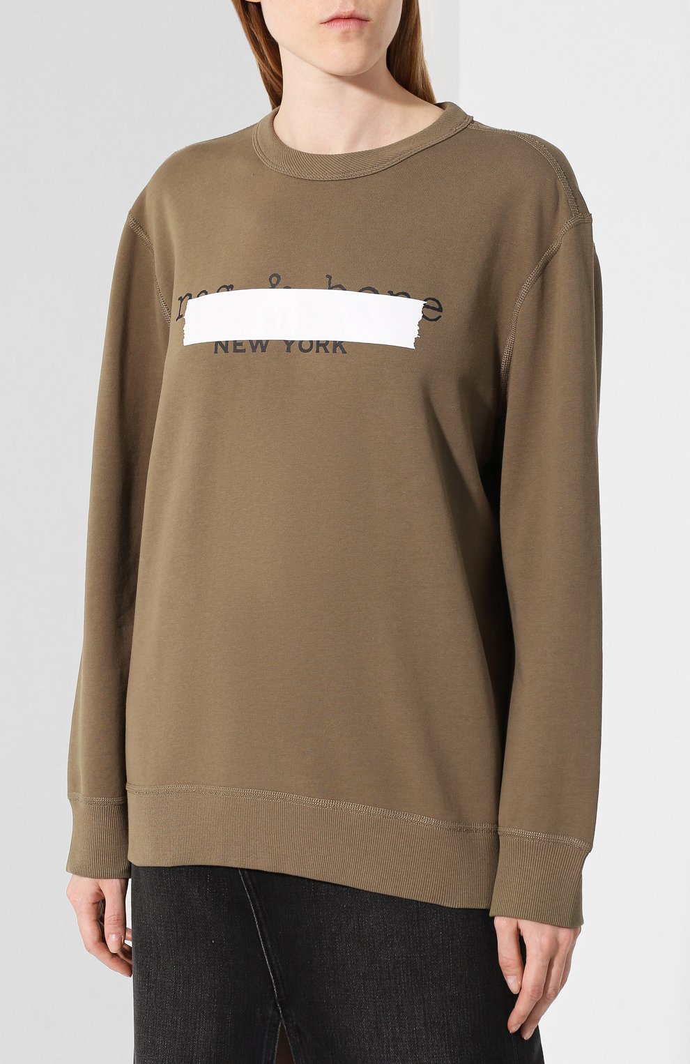 Хлопковый свитшот RAG AND BONE, арт. W294C53P4, фото 3