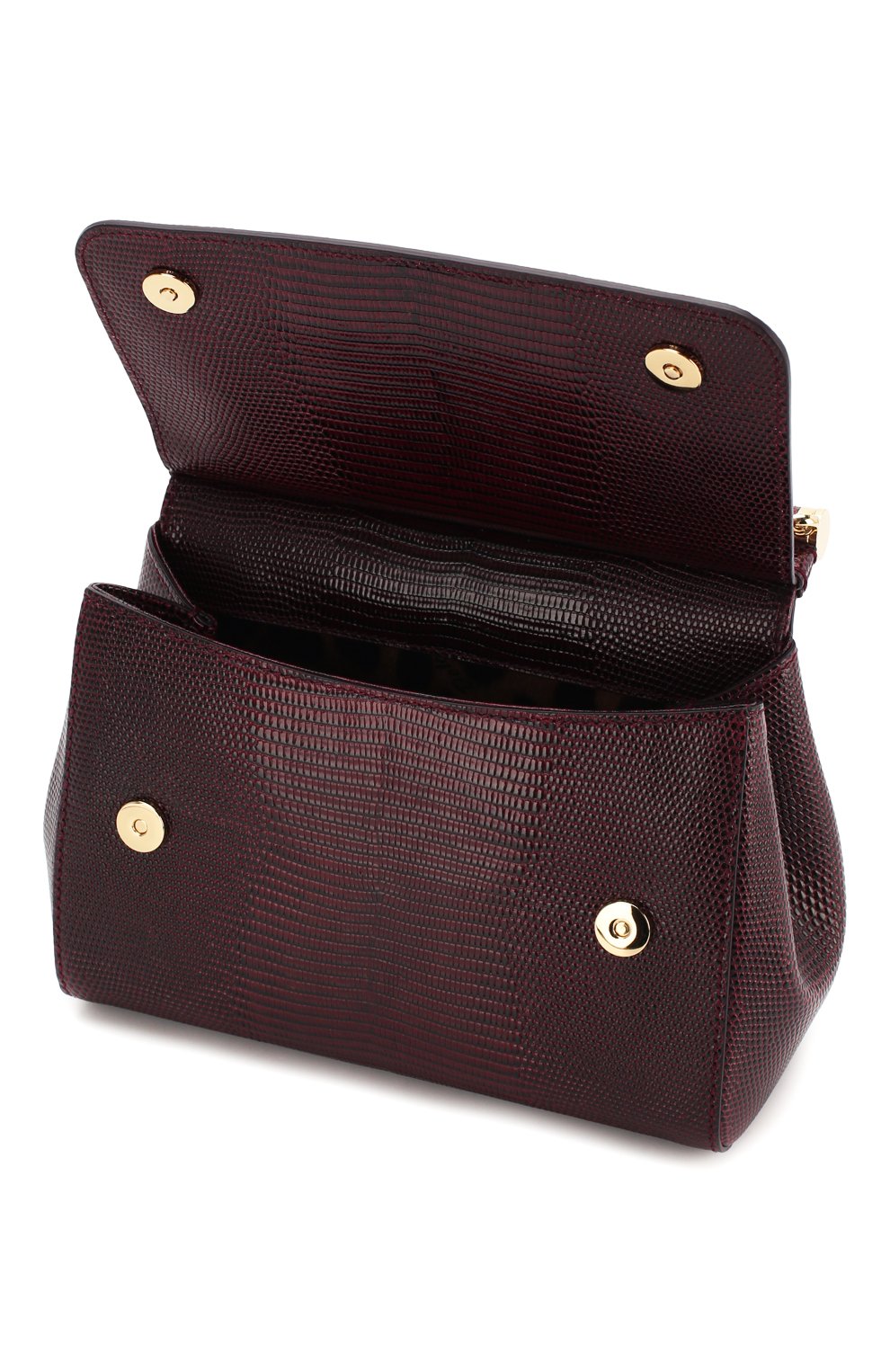 Сумка sicily small DOLCE & GABBANA бордового цвета по цене 147500 руб., арт. BB6003/AI742, фото 4 Сумка sicily small DOLCE & GABBANA, арт. BB6003/AI742, фото 4