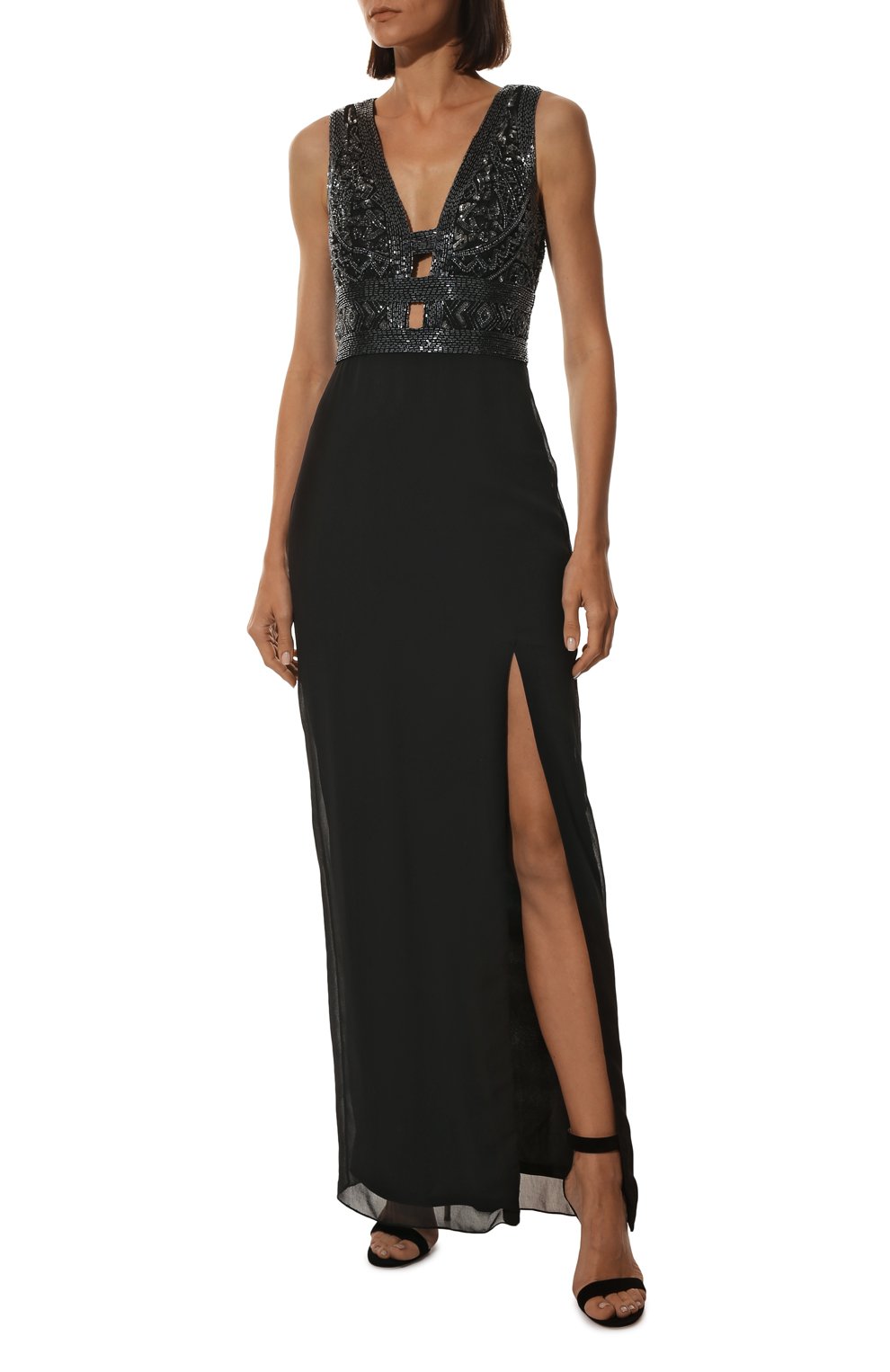 Платье BASIX BLACK LABEL черного цвета по цене 36350 руб., арт. D7807L, фото 2 Платье BASIX BLACK LABEL, арт. D7807L, фото 2