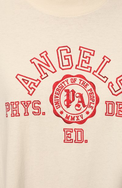 Хлопковое платье PALM ANGELS кремового цвета по цене 43900 руб., арт. PWDB105S22JER0010325, фото 5 Хлопковое платье PALM ANGELS, арт. PWDB105S22JER0010325, фото 5