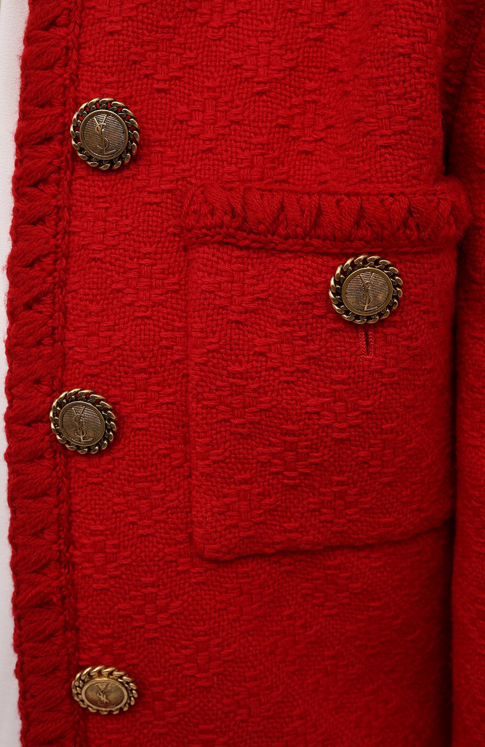 Шерстяной жакет SAINT LAURENT, арт. 668517/Y7D28, фото 5