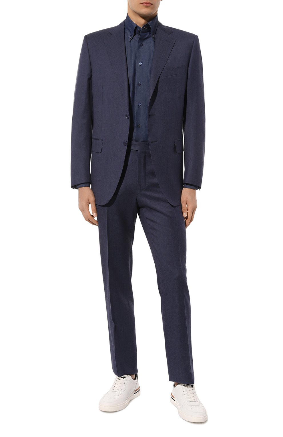 Рубашка из хлопка и кашемира ZILLI, арт. CLAC04ZS01BGTZS00600, фото 2