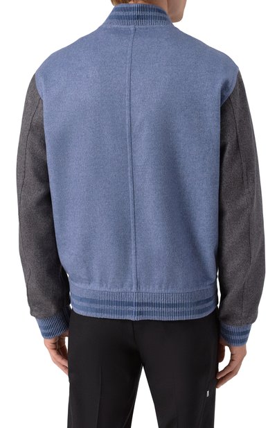 Бомбер из шерсти и кашемира ZILLI синего цвета по цене 263500 руб., арт. DBL005M024450037U, фото 4 Бомбер из шерсти и кашемира ZILLI, арт. DBL005M024450037U, фото 4