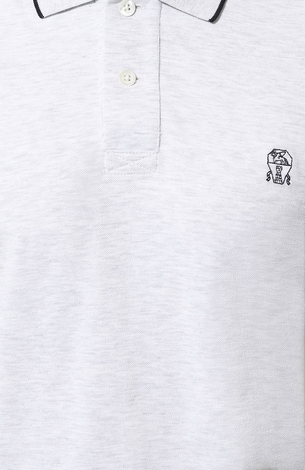 Хлопковое поло BRUNELLO CUCINELLI, арт. ME8549779G, фото 5