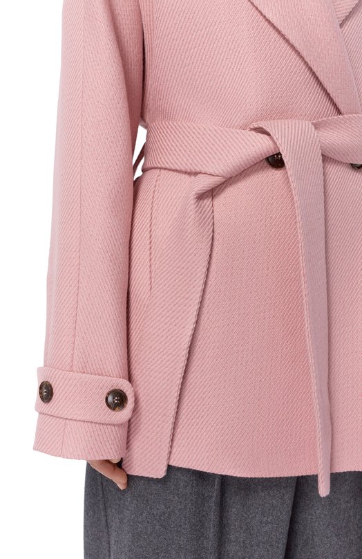 Шерстяное полупальто Seven Lab 126-S-W-00-39-005 Розовый  126-S-W-00-39-005 Фото 5