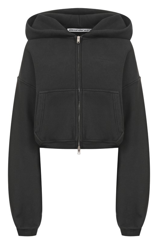 Хлопковая толстовка Alexander Wang 1CC3251057 Чёрный 1CC3251057