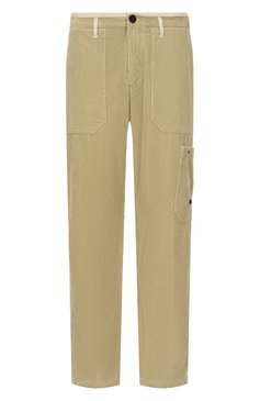 Мужские вельветовые брюки STONE ISLAND бежевого цвета, арт. 811532604 | Фото 1 (Длина (брюки, джинсы): Стандартные; Случай: Повседневный; Стили: Кэжуэл; Материал внешний: Хлопок)