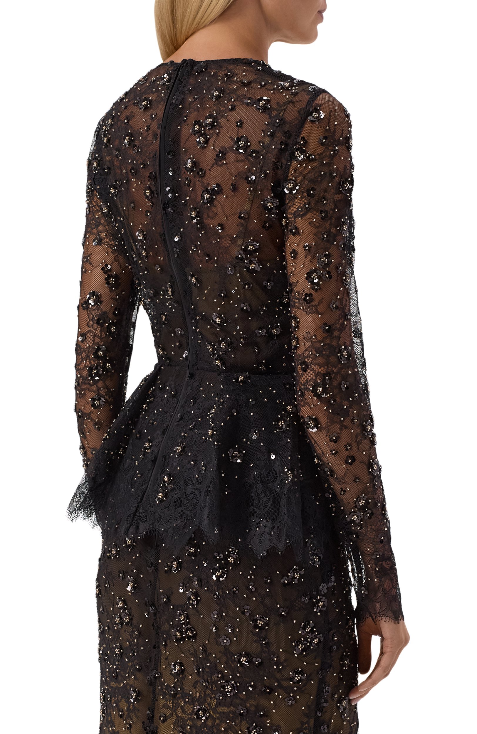 Топ с отделкой пайетками ELIE SAAB, арт. T0415NP26/LAE04, фото 4