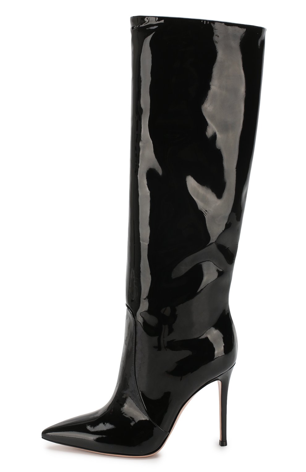 Сапоги heather из лаковой кожи GIANVITO ROSSI черного цвета по цене 156500 руб., арт. G80624.15RIC.VERNER0, фото 3 Сапоги heather из лаковой кожи GIANVITO ROSSI, арт. G80624.15RIC.VERNER0, фото 3