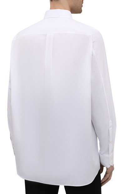 Хлопковая рубашка VALENTINO белого цвета по цене 89950 руб., арт. WV3ABA957H8, фото 4 Хлопковая рубашка VALENTINO, арт. WV3ABA957H8, фото 4