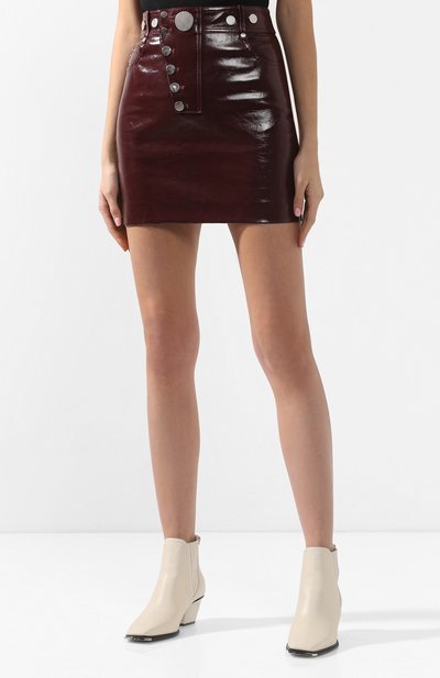 Кожаная юбка ALEXANDER WANG, арт. 1W495057D1, фото 3