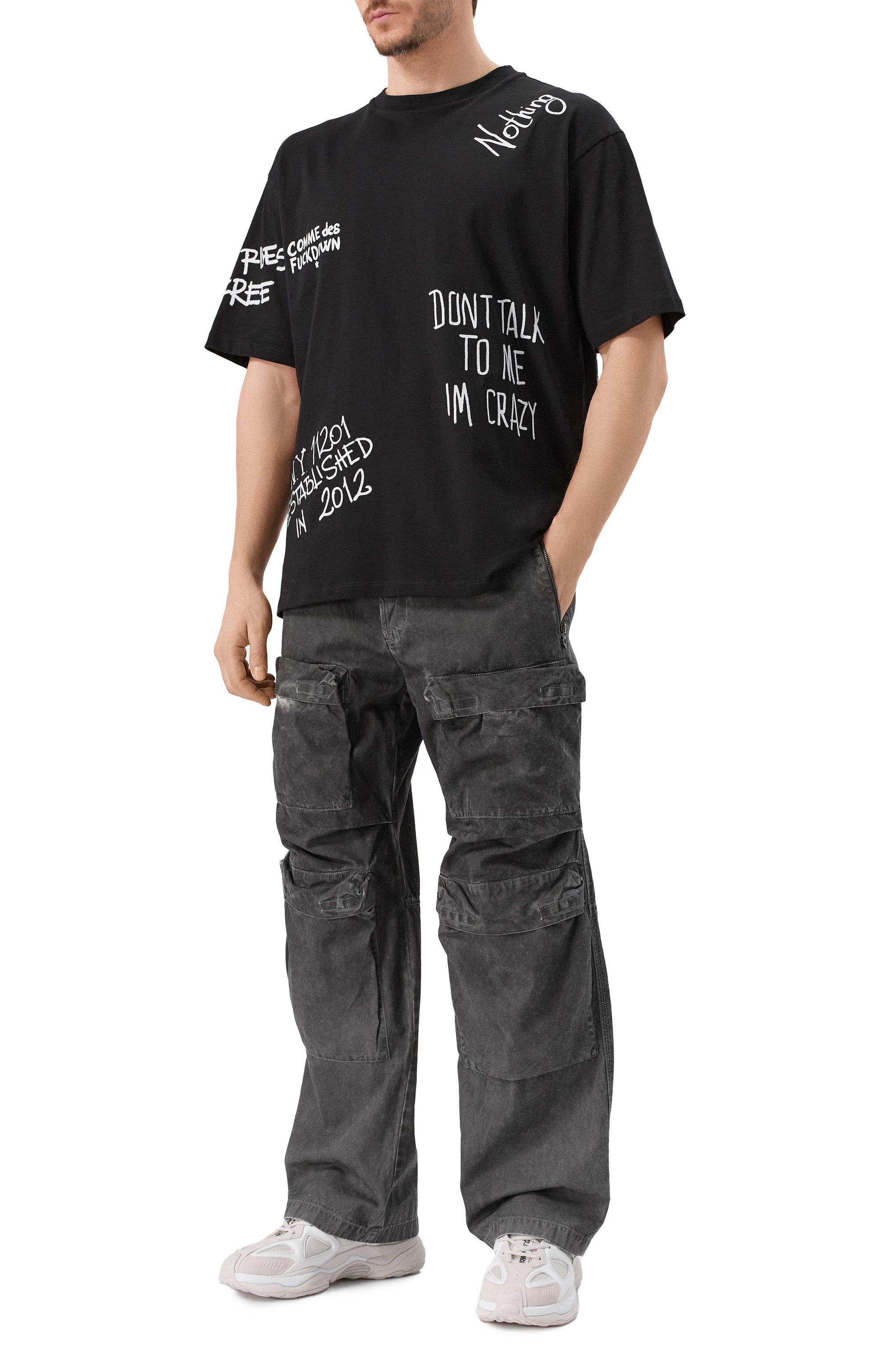 Хлопковая футболка COMME DES FUCKDOWN, арт. CFABM01552, фото 2