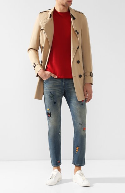 Джинсы прямого кроя с нашивками GUCCI, арт. 408637/XD836, фото 2