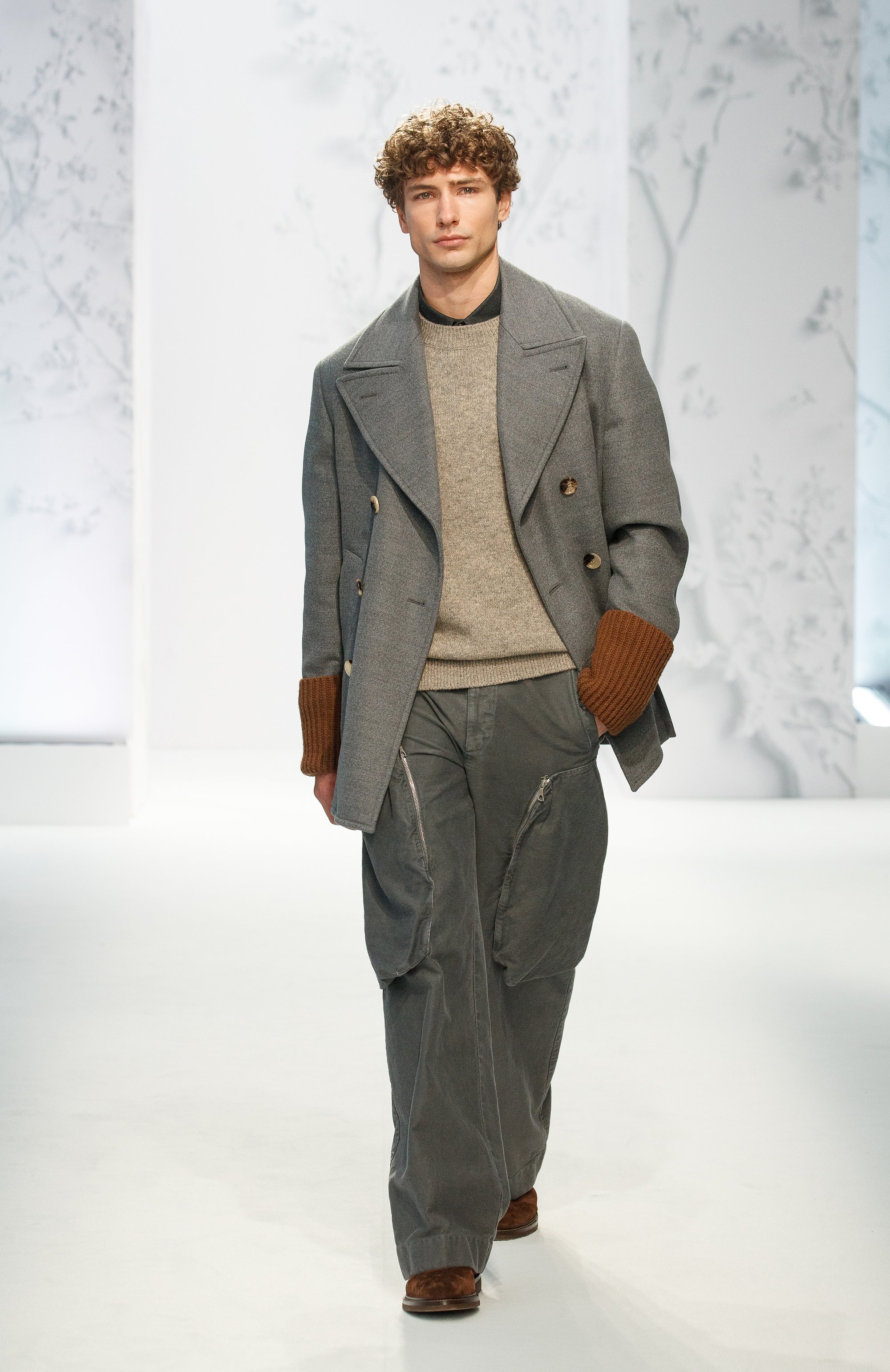 Шерстяные брюки-карго DRIES VAN NOTEN, арт. 242-020930-9302, фото 6