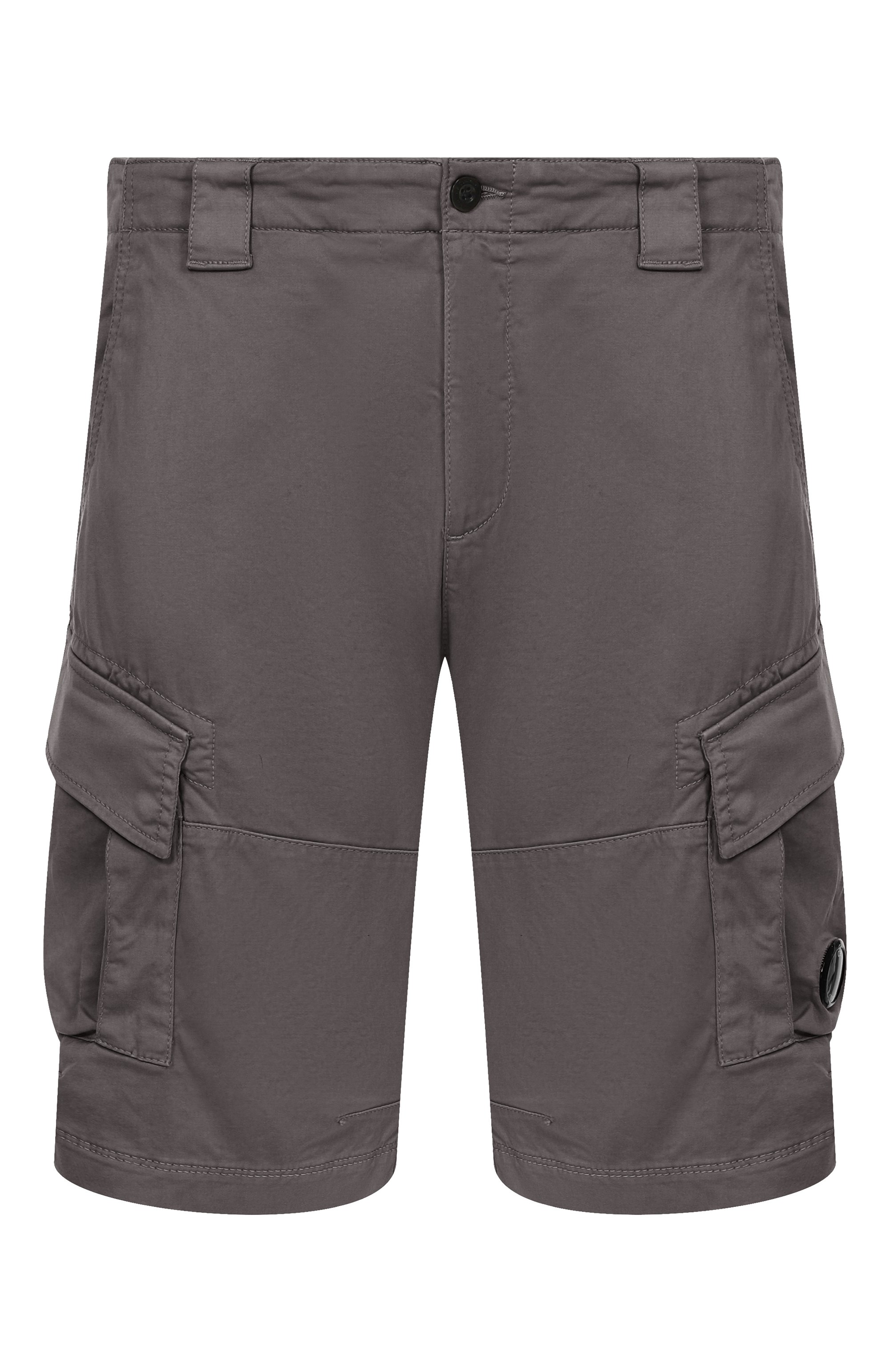 Хлопковые шорты C.P. COMPANY темно-серого цвета по цене 24950 руб., арт. 18CMBE116A005694G, фото 1 Хлопковые шорты C.P. COMPANY, арт. 18CMBE116A005694G, фото 1