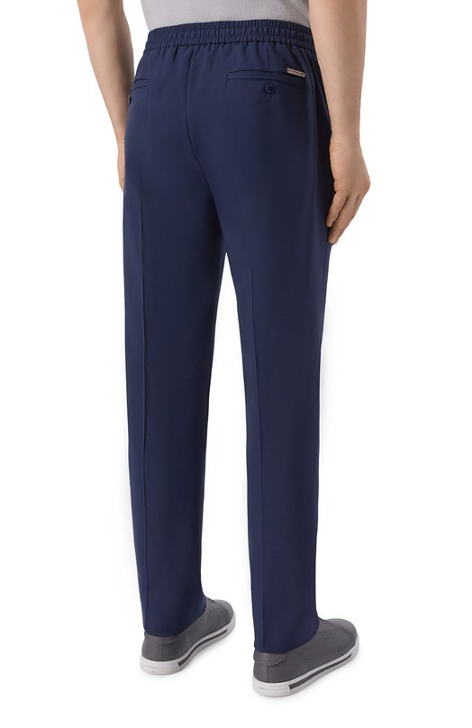 Шерстяные брюки Stefano Ricci M1T6100202/W0008U Синий  M1T6100202/W0008U Фото 4