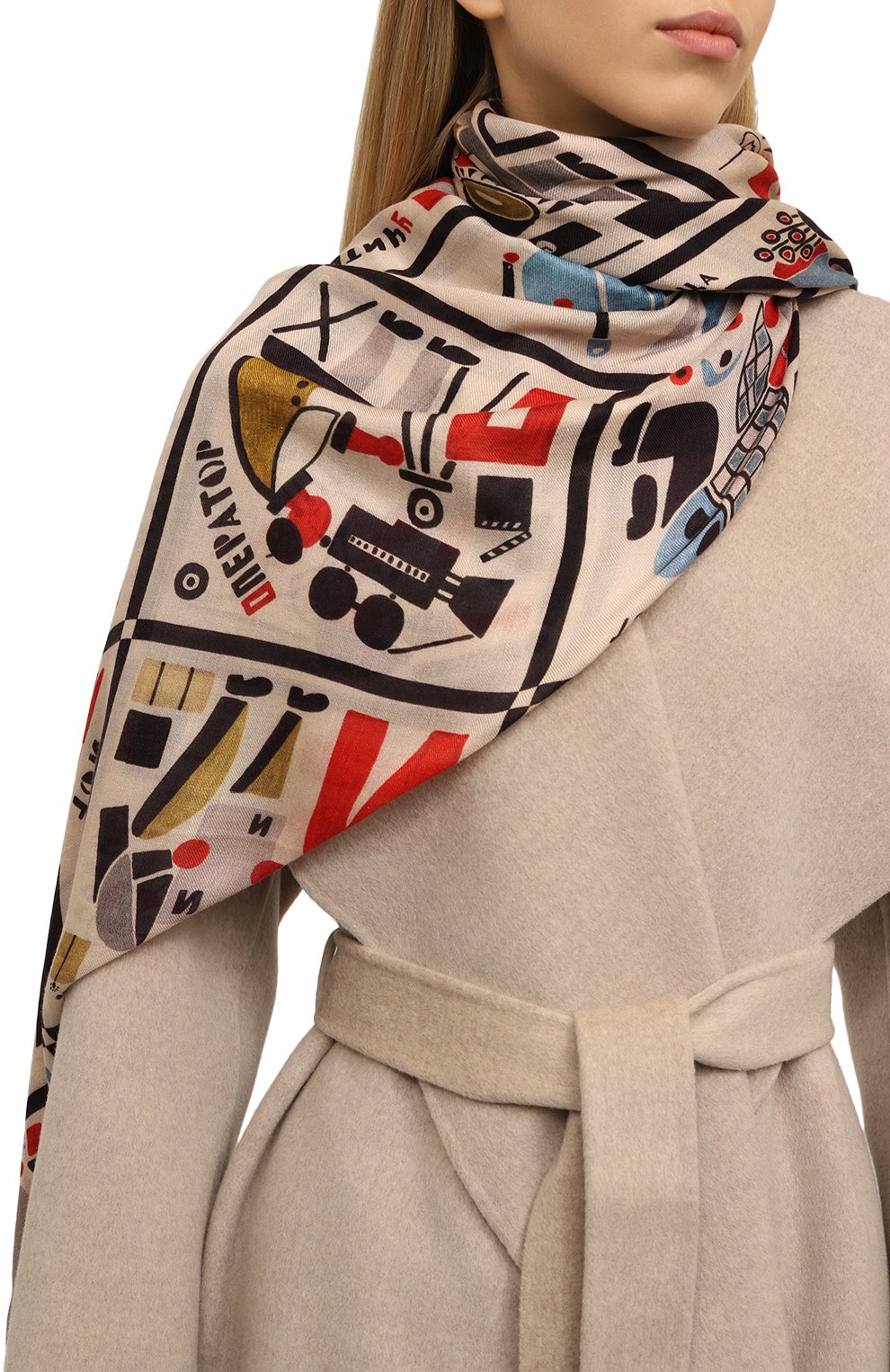Шаль алфавит авангард GOURJI, арт. 91120322/993161117, фото 2