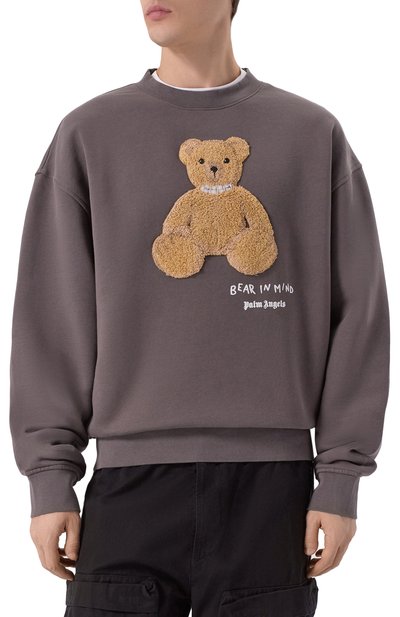 Хлопковый свитшот PALM ANGELS, арт. PMBA08HF25FLE004, фото 3
