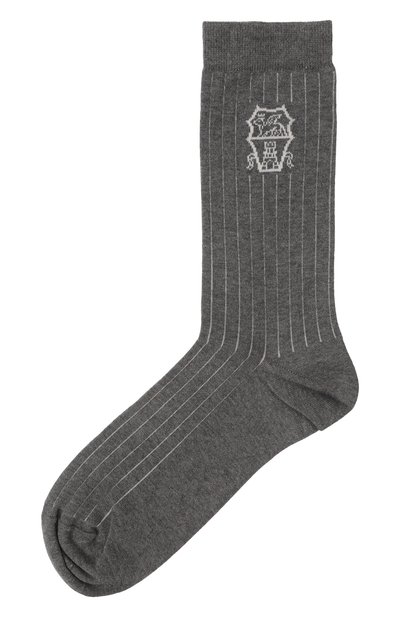 Мужские хлопковые носки BRUNELLO CUCINELLI, арт. MCS93561