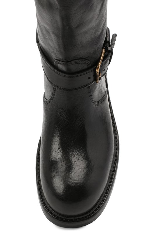 Кожаные сапоги Dolce & Gabbana A70032/AW352 Чёрный  A70032/AW352 Фото 5