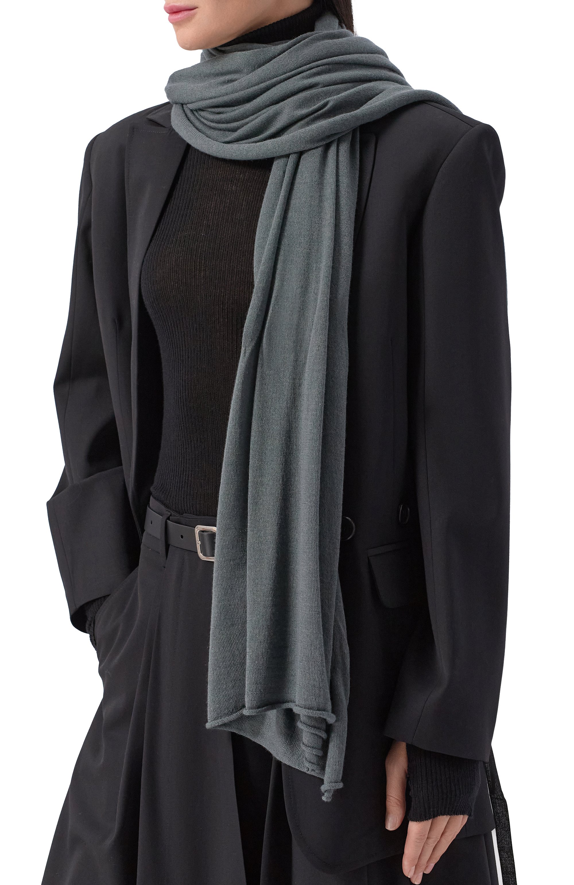 Шарф из кашемира и шелка ISABEL BENENATO, арт. DK107F25, фото 2