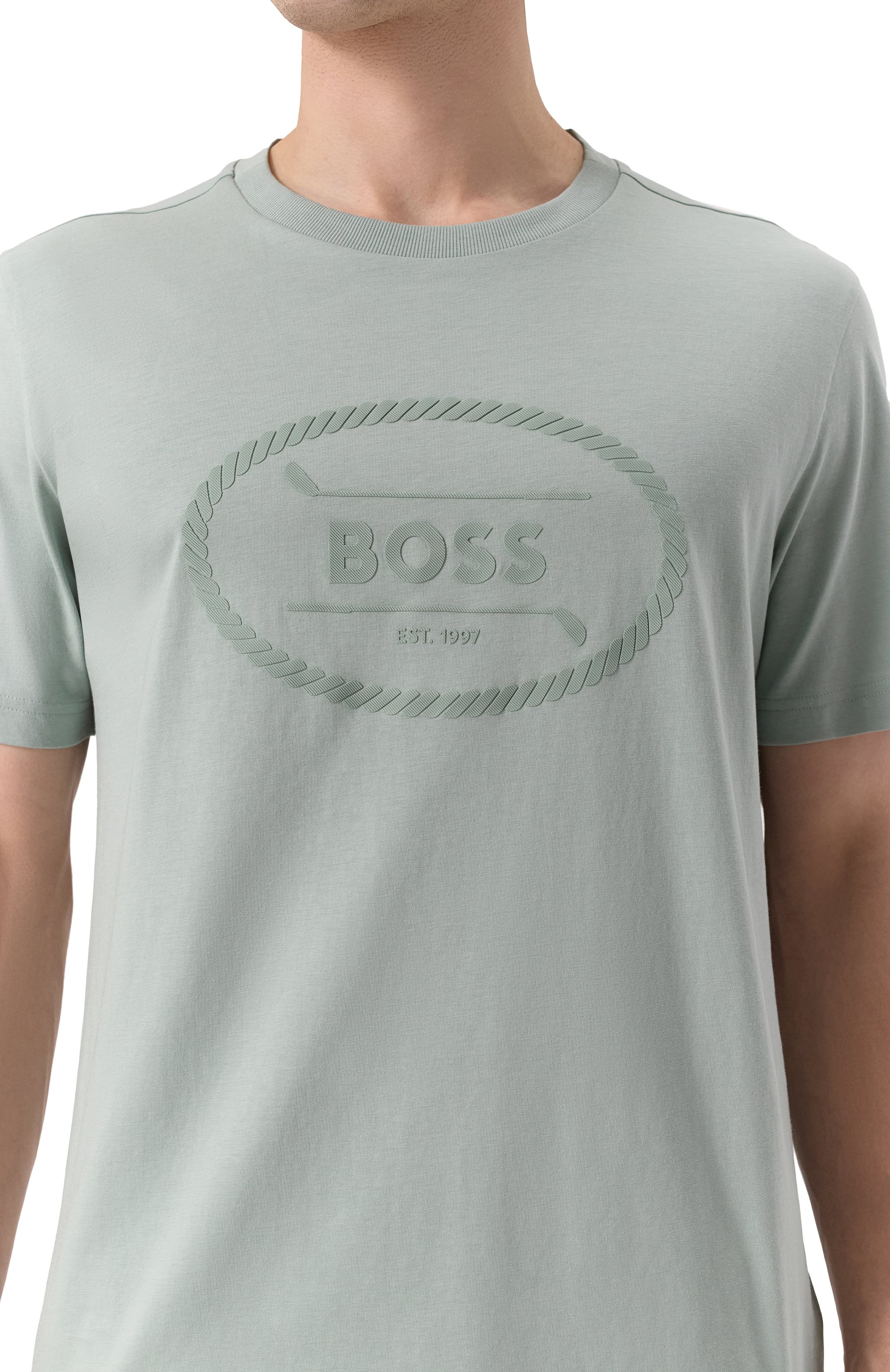 Хлопковая футболка BOSS GREEN, арт. 50537825, фото 5