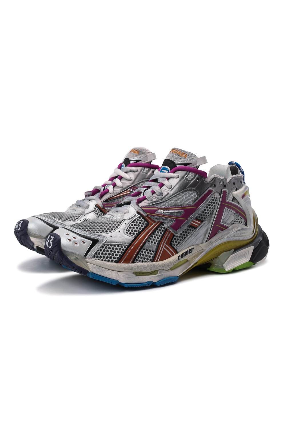 Комбинированные кроссовки runner BALENCIAGA, арт. 677403/W3RB6, фото 1