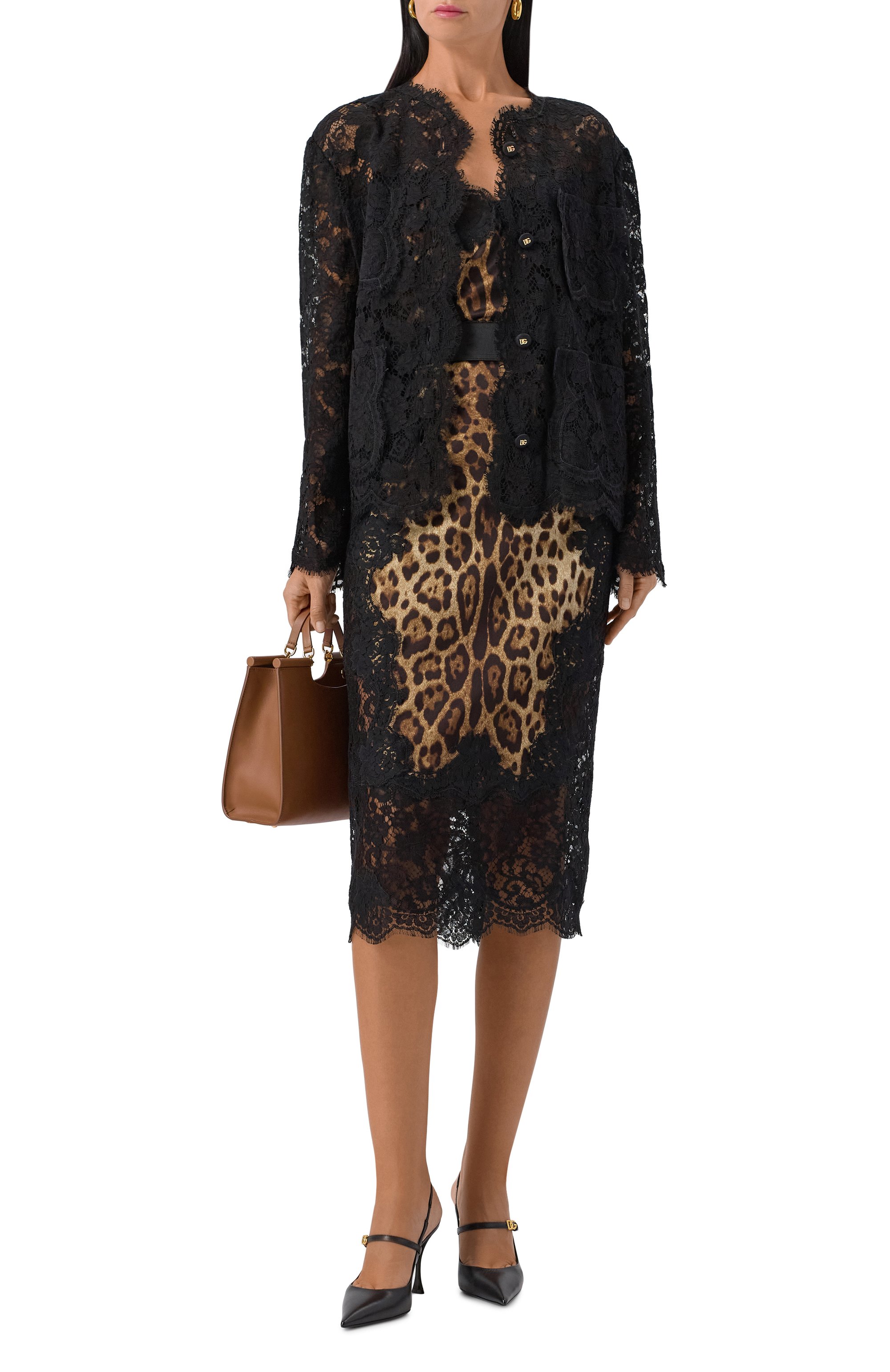 Жакет из вискозы и хлопка DOLCE & GABBANA, арт. F29TUT/HLM7L, фото 2