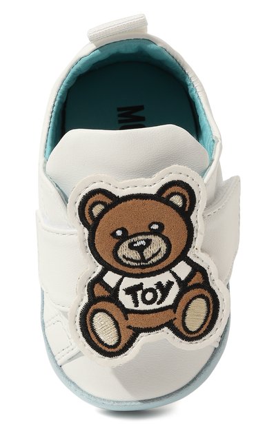 Кожаные пинетки MOSCHINO, арт. 75820/16, фото 4