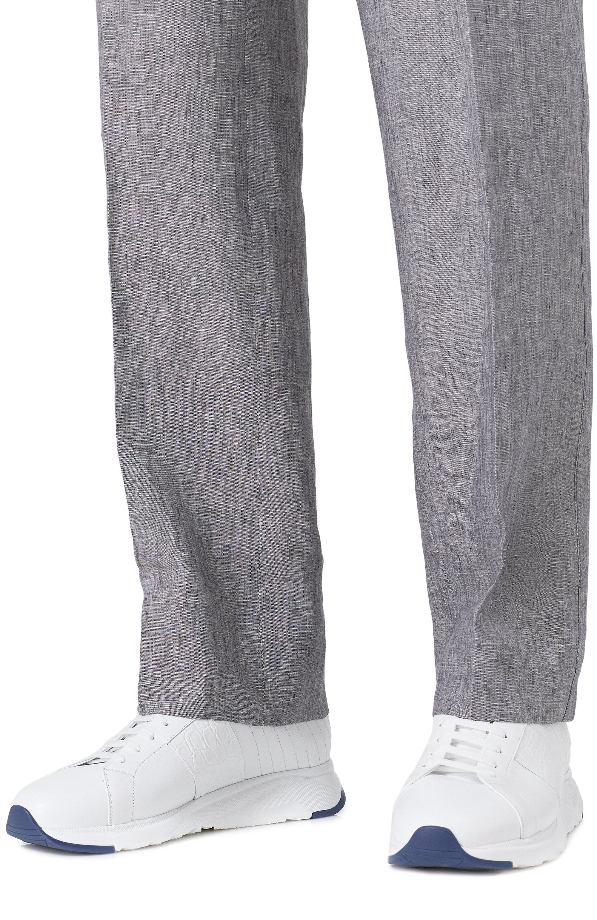 Кроссовки с отделкой из кожи каймана ZILLI, арт. H0094AM1020VSWR01, фото 3