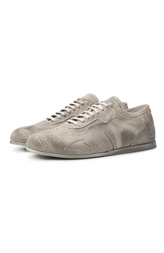 Замшевые кеды Palne Ann Demeulemeester B0013324/LT147 Серый B0013324/LT147