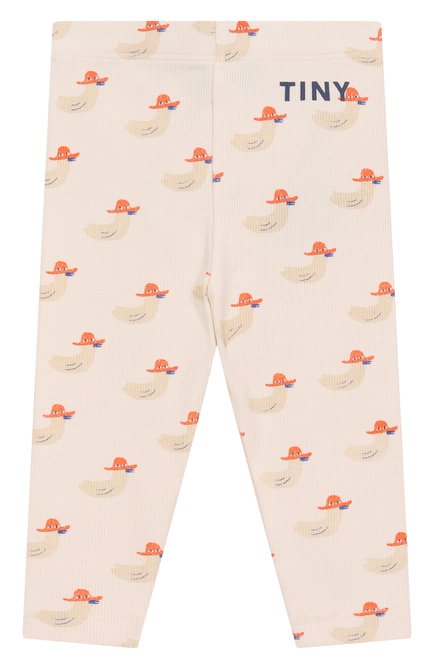 Детские хлопковые легинсы TINYCOTTONS кремвого цвета, арт. SS25-360 | Фото 1 (Нос: Не проставлено; Материал сплава: Проставлено; Материал внешний: Хлопок)