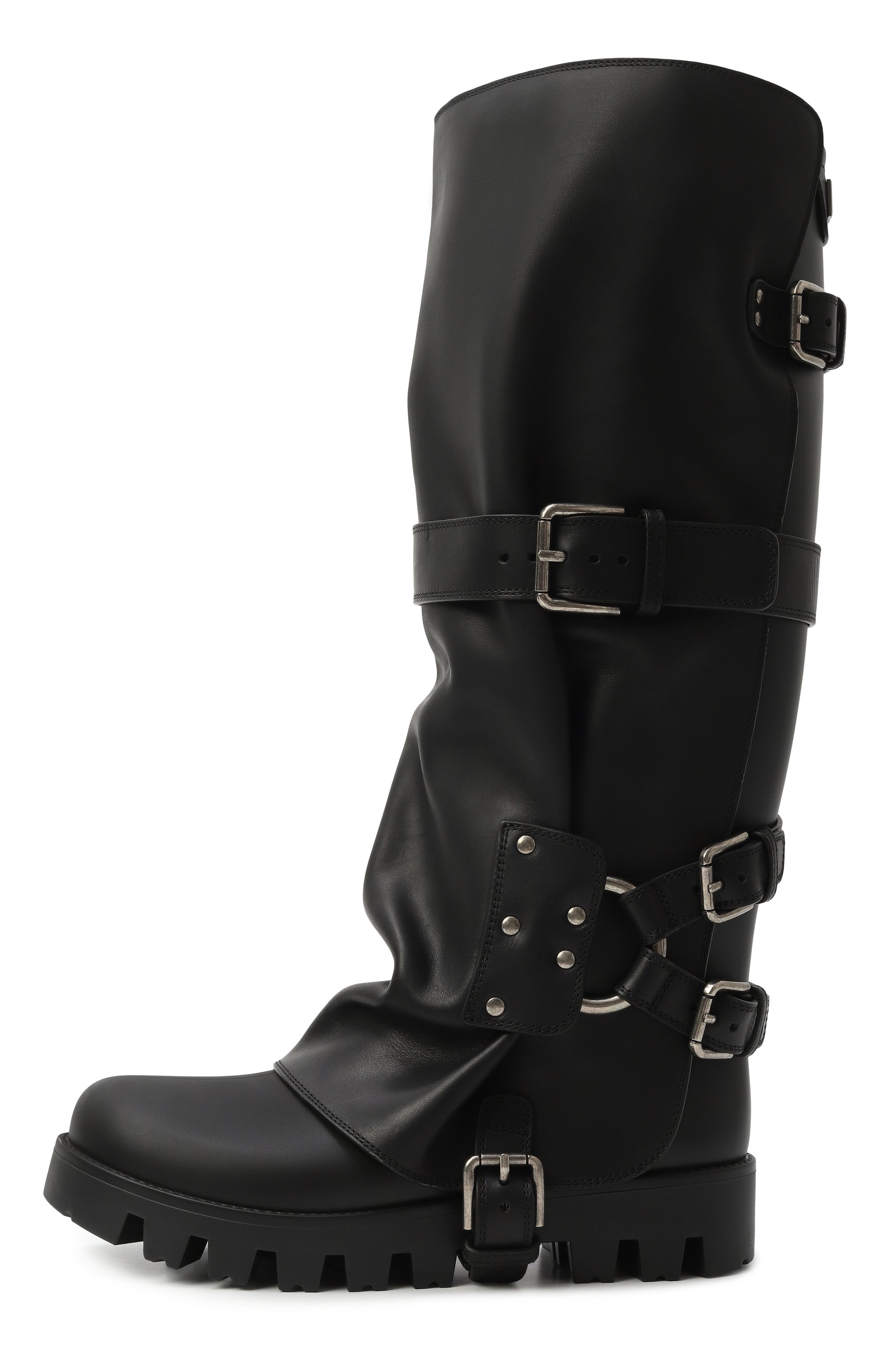 Комбинированные сапоги pioggia DOLCE & GABBANA, арт. CU1288/AX872, фото 4