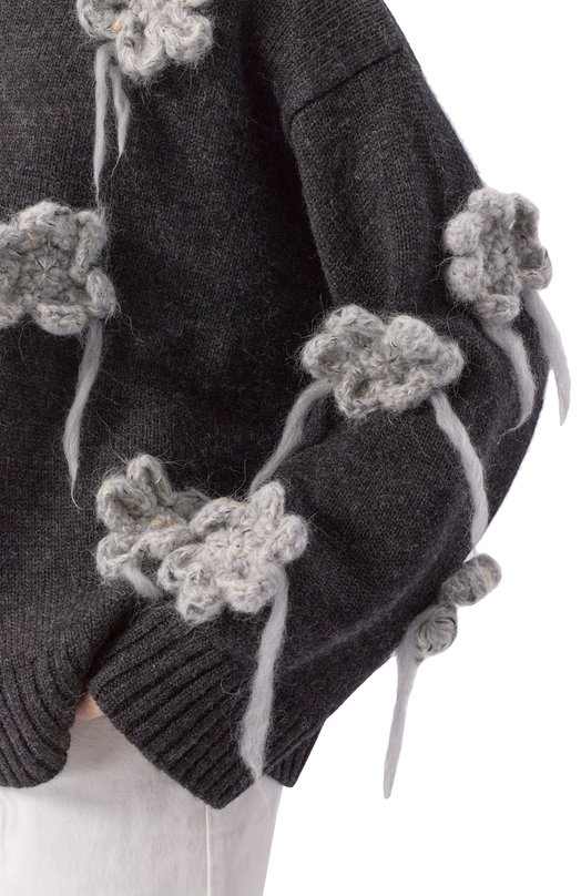 Шерстяной свитер Ganni K2624 Серый  K2624 Фото 5